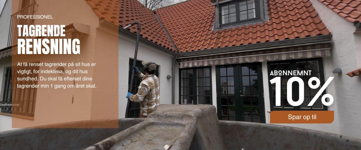 Professionel tagrende rensning